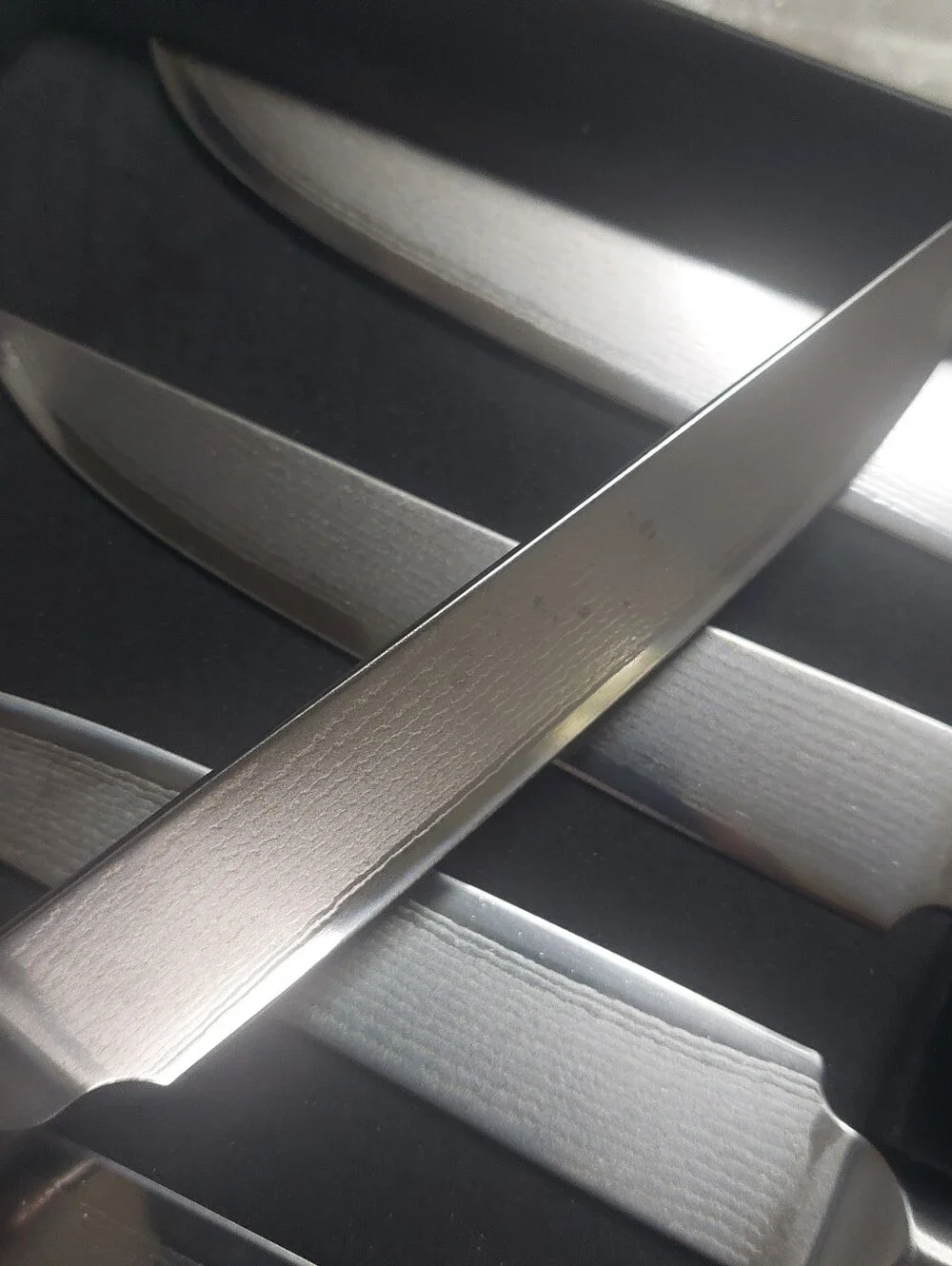 NEW! Quince- Essentials Japanese Damascus Steak Knife Set Of 8! (Z4)